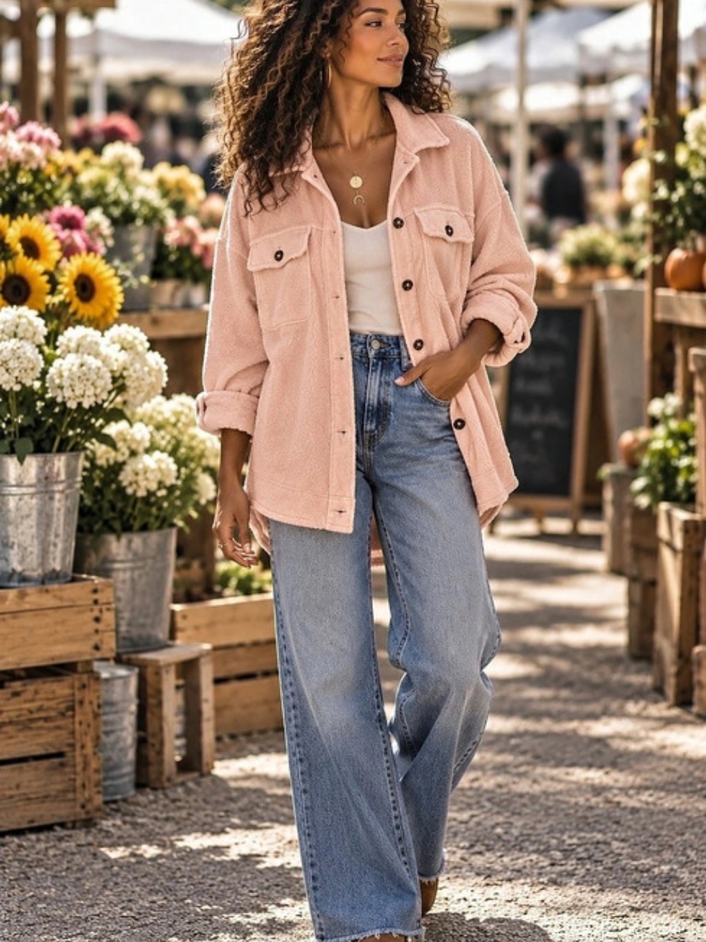 Free People Ruby Jacket Pink Utility Jacket